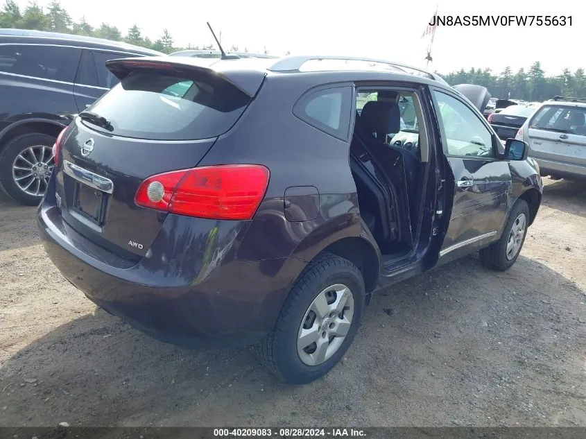 JN8AS5MV0FW755631 2015 Nissan Rogue Select S