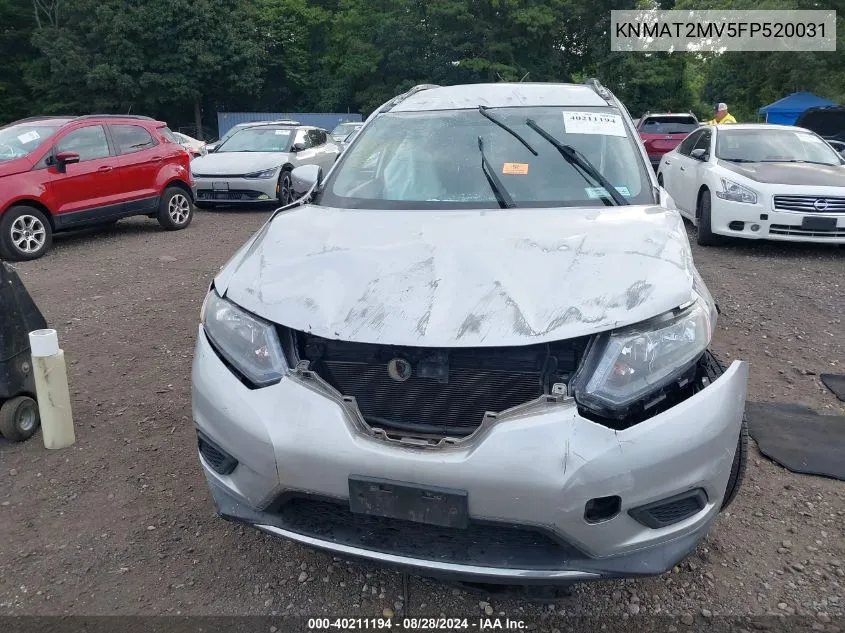 KNMAT2MV5FP520031 2015 Nissan Rogue Sv