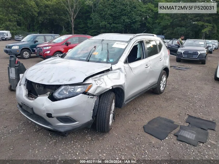 KNMAT2MV5FP520031 2015 Nissan Rogue Sv