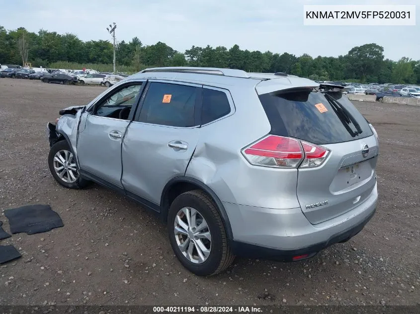 KNMAT2MV5FP520031 2015 Nissan Rogue Sv