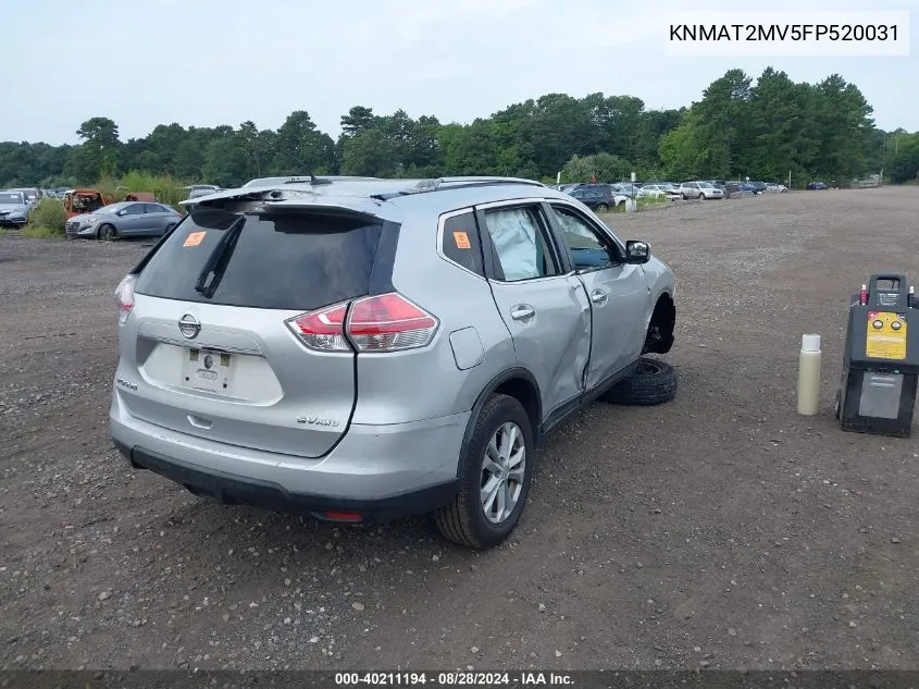 KNMAT2MV5FP520031 2015 Nissan Rogue Sv