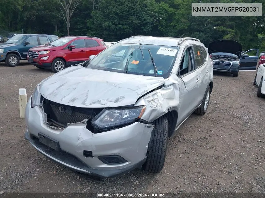 KNMAT2MV5FP520031 2015 Nissan Rogue Sv