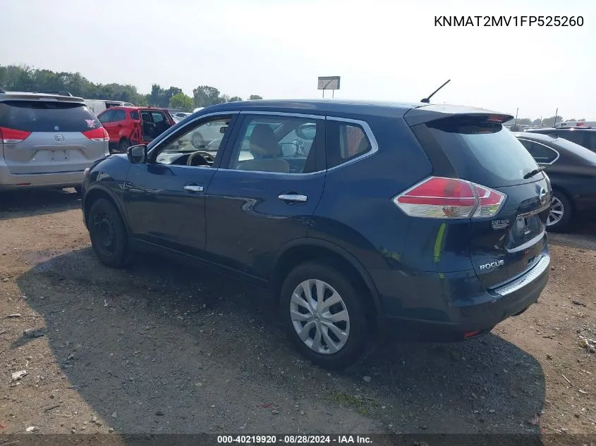 KNMAT2MV1FP525260 2015 Nissan Rogue S