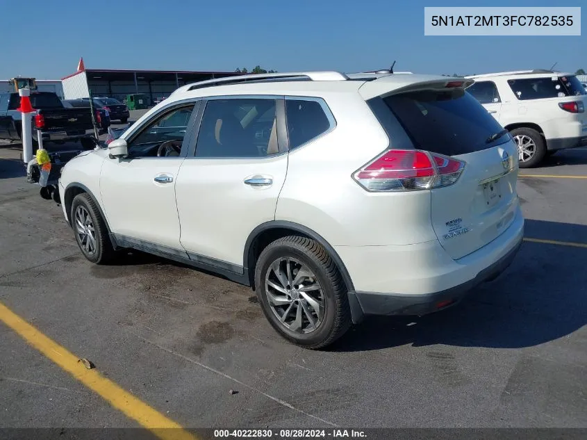 2015 Nissan Rogue Sl VIN: 5N1AT2MT3FC782535 Lot: 40222830