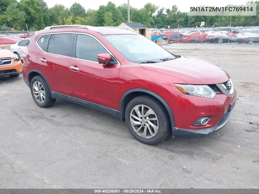 2015 Nissan Rogue Sl VIN: 5N1AT2MV1FC769414 Lot: 40226581