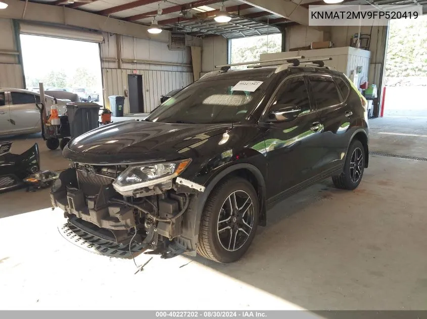 2015 Nissan Rogue Sv VIN: KNMAT2MV9FP520419 Lot: 40227202