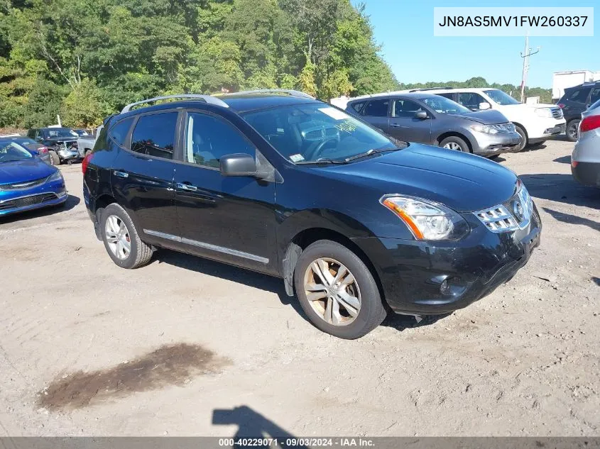 2015 Nissan Rogue Select S VIN: JN8AS5MV1FW260337 Lot: 40229071