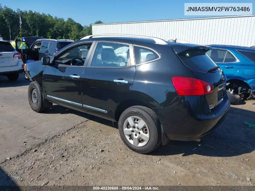 2015 Nissan Rogue Select S VIN: JN8AS5MV2FW763486 Lot: 40230688