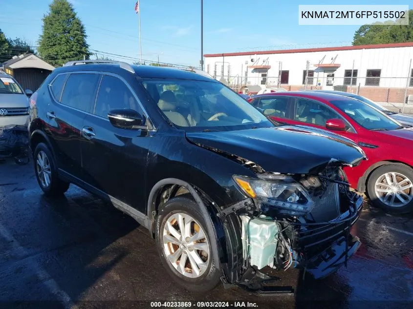 KNMAT2MT6FP515502 2015 Nissan Rogue Sv