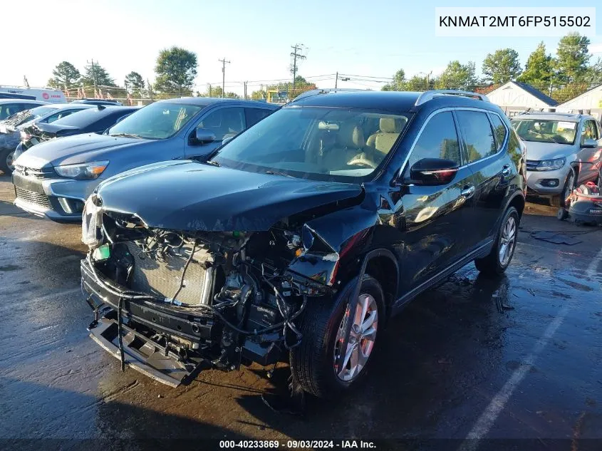 KNMAT2MT6FP515502 2015 Nissan Rogue Sv