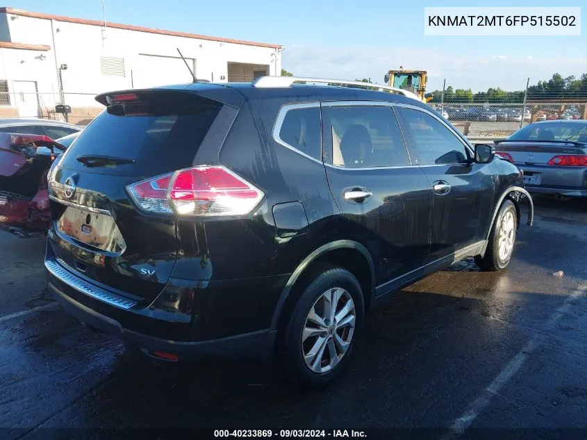 KNMAT2MT6FP515502 2015 Nissan Rogue Sv