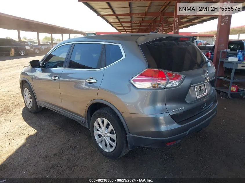 2015 Nissan Rogue S VIN: KNMAT2MT2FP555575 Lot: 40236580