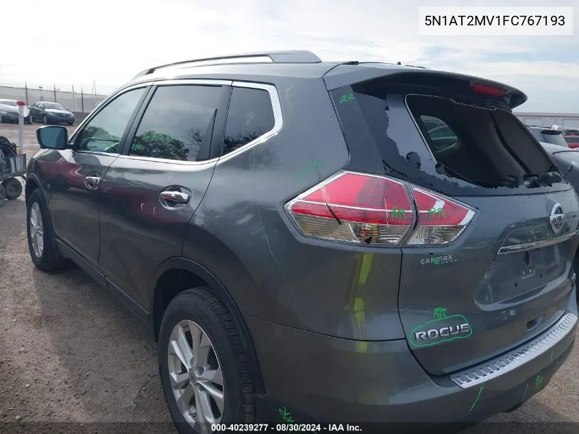 5N1AT2MV1FC767193 2015 Nissan Rogue Sv