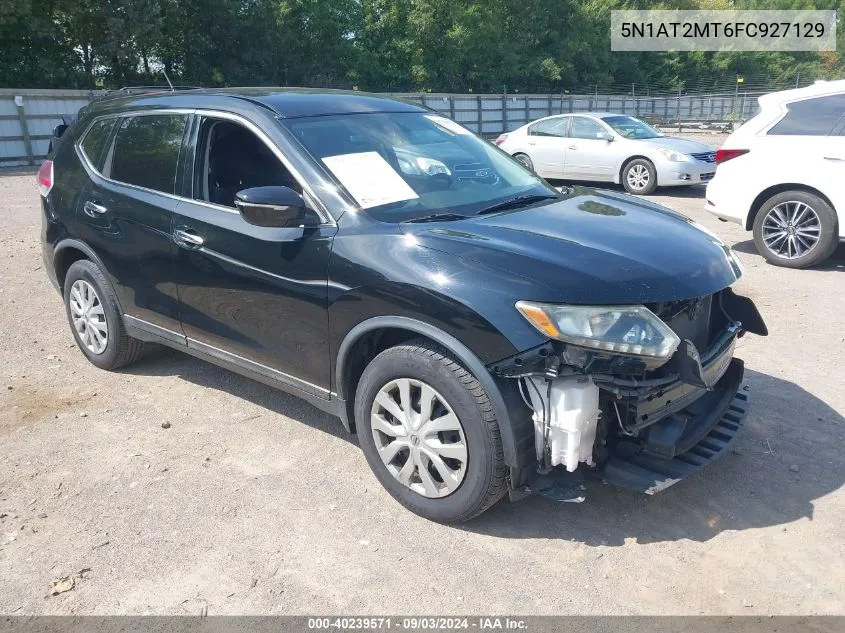 2015 Nissan Rogue S VIN: 5N1AT2MT6FC927129 Lot: 40239571