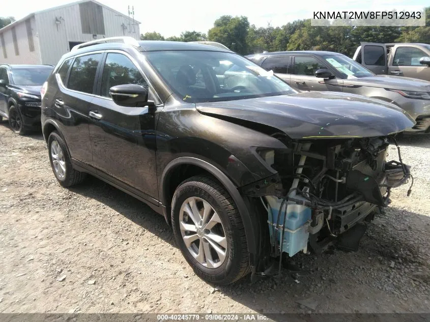 KNMAT2MV8FP512943 2015 Nissan Rogue Sv