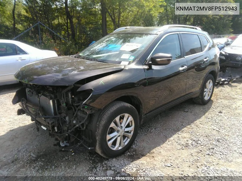 KNMAT2MV8FP512943 2015 Nissan Rogue Sv