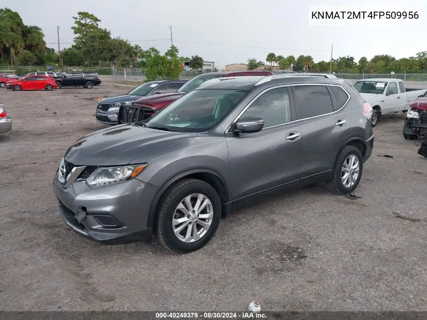 2015 Nissan Rogue Sv VIN: KNMAT2MT4FP509956 Lot: 40249379