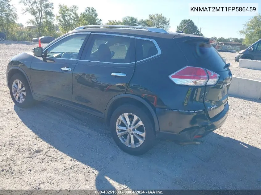 2015 Nissan Rogue Sv VIN: KNMAT2MT1FP586459 Lot: 40251580