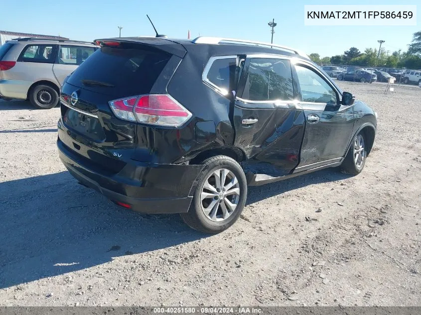 2015 Nissan Rogue Sv VIN: KNMAT2MT1FP586459 Lot: 40251580