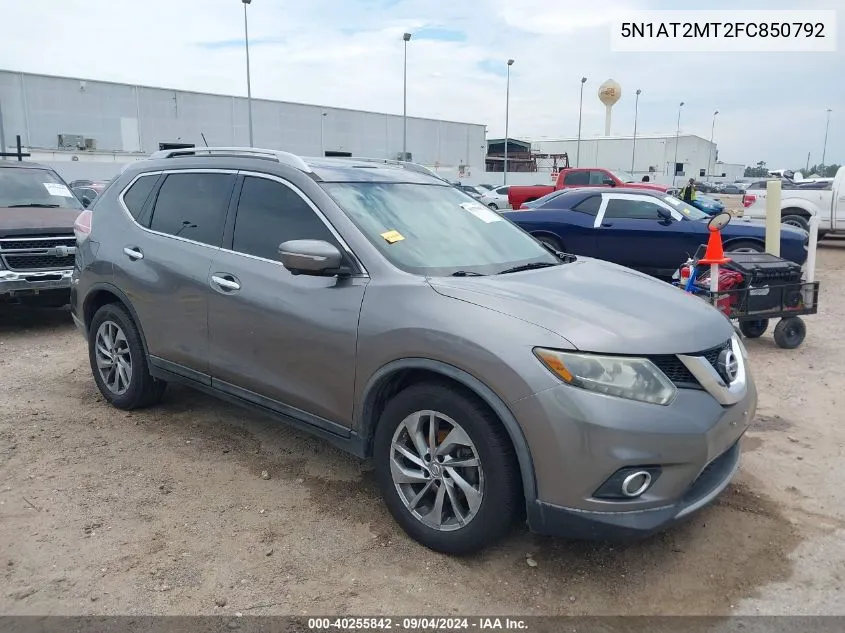 5N1AT2MT2FC850792 2015 Nissan Rogue S/Sl/Sv