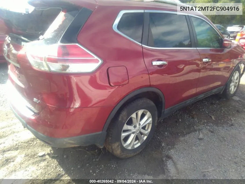 5N1AT2MT2FC904916 2015 Nissan Rogue Sv