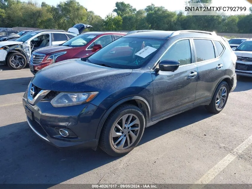 5N1AT2MTXFC792799 2015 Nissan Rogue S/Sl/Sv