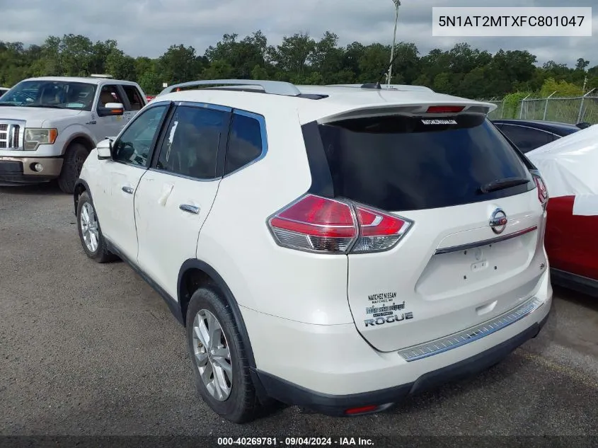 5N1AT2MTXFC801047 2015 Nissan Rogue Sv