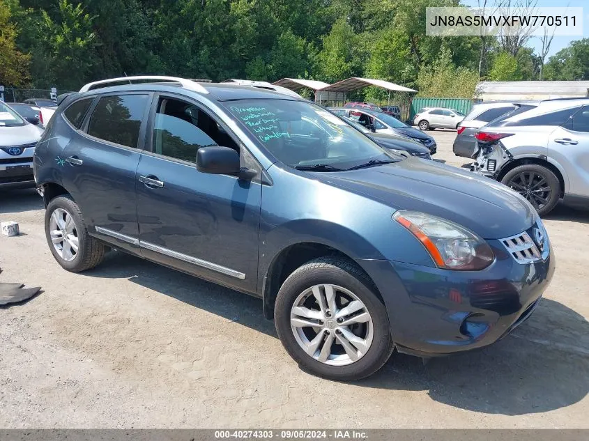 2015 Nissan Rogue Select S VIN: JN8AS5MVXFW770511 Lot: 40274303