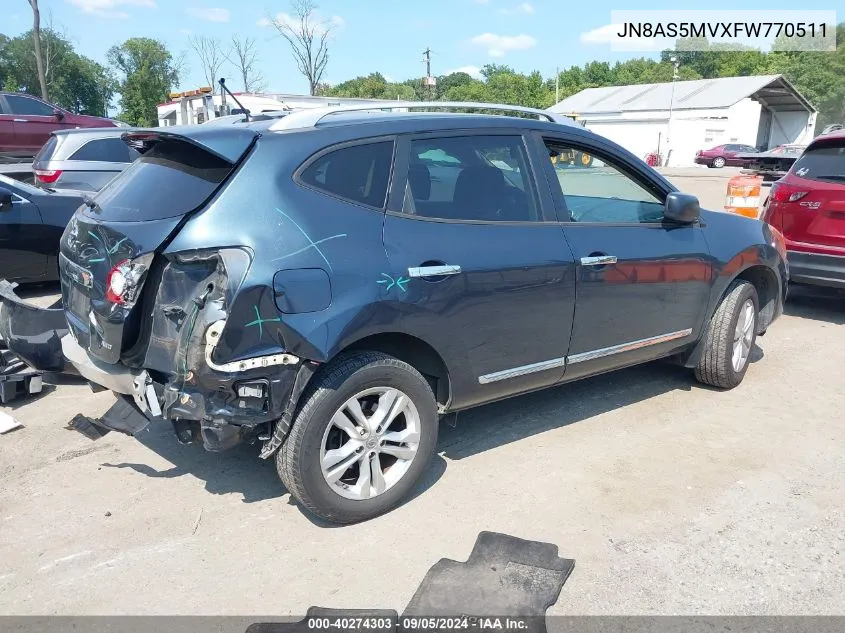 JN8AS5MVXFW770511 2015 Nissan Rogue Select S