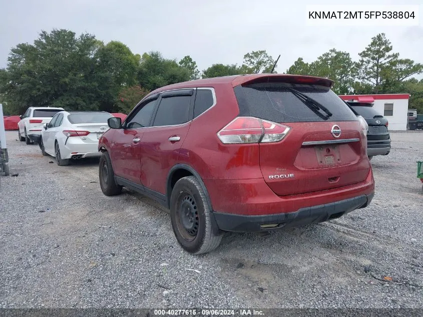 KNMAT2MT5FP538804 2015 Nissan Rogue S/Sl/Sv