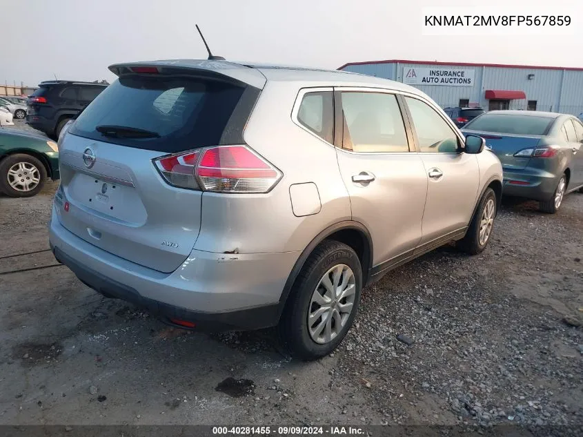 KNMAT2MV8FP567859 2015 Nissan Rogue S