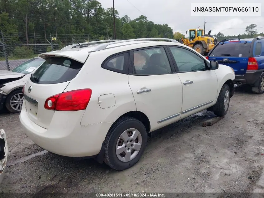 2015 Nissan Rogue Select S VIN: JN8AS5MT0FW666110 Lot: 40281511