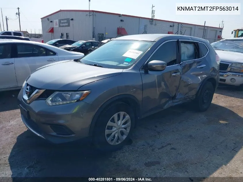 2015 Nissan Rogue S VIN: KNMAT2MT2FP563014 Lot: 40281801