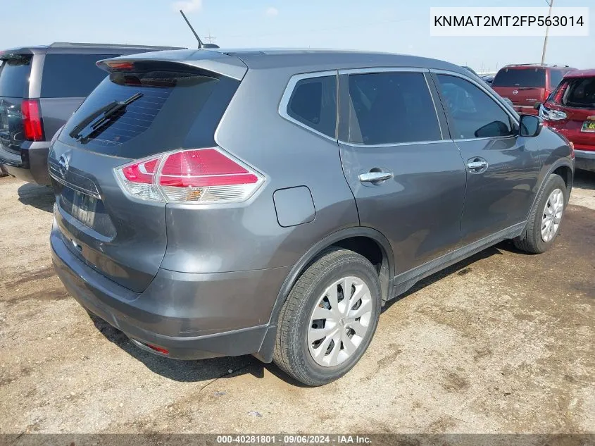 2015 Nissan Rogue S VIN: KNMAT2MT2FP563014 Lot: 40281801