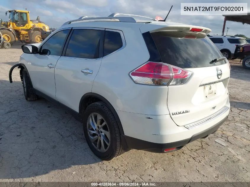 2015 Nissan Rogue Sl VIN: 5N1AT2MT9FC902001 Lot: 40283634