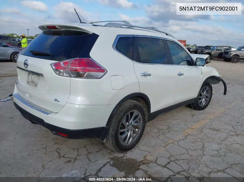 2015 Nissan Rogue Sl VIN: 5N1AT2MT9FC902001 Lot: 40283634