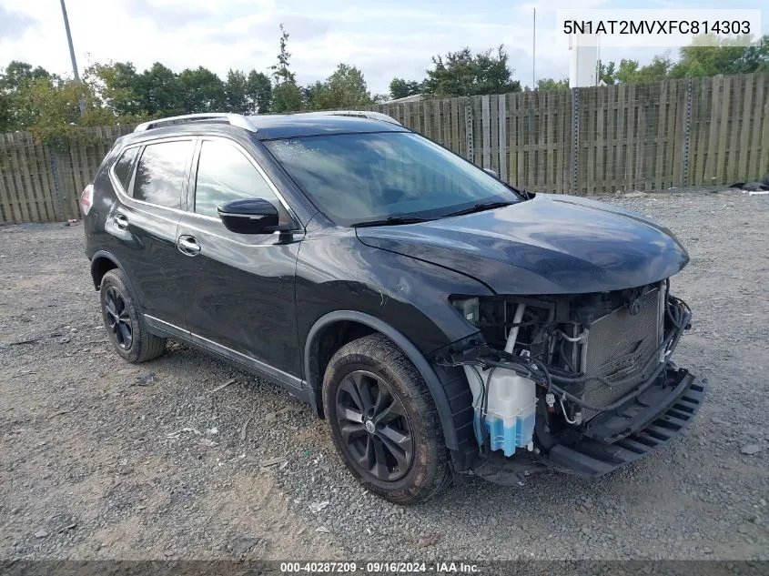 5N1AT2MVXFC814303 2015 Nissan Rogue S/Sl/Sv