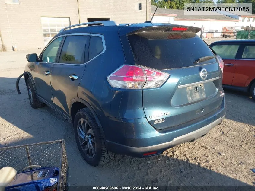 5N1AT2MV9FC837085 2015 Nissan Rogue S/Sl/Sv