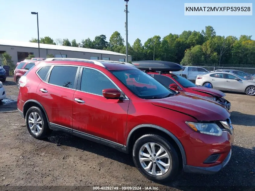 2015 Nissan Rogue Sv VIN: KNMAT2MVXFP539528 Lot: 40292749