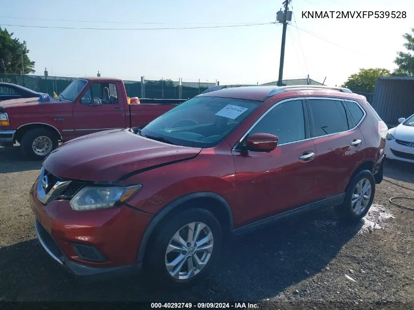 2015 Nissan Rogue Sv VIN: KNMAT2MVXFP539528 Lot: 40292749