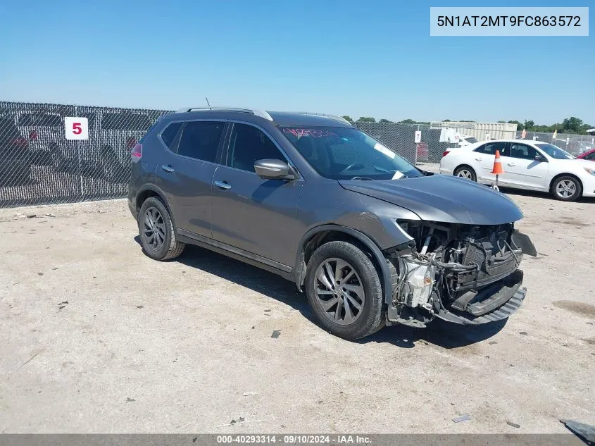 2015 Nissan Rogue Sl VIN: 5N1AT2MT9FC863572 Lot: 40293314