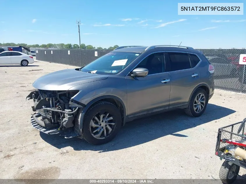 2015 Nissan Rogue Sl VIN: 5N1AT2MT9FC863572 Lot: 40293314