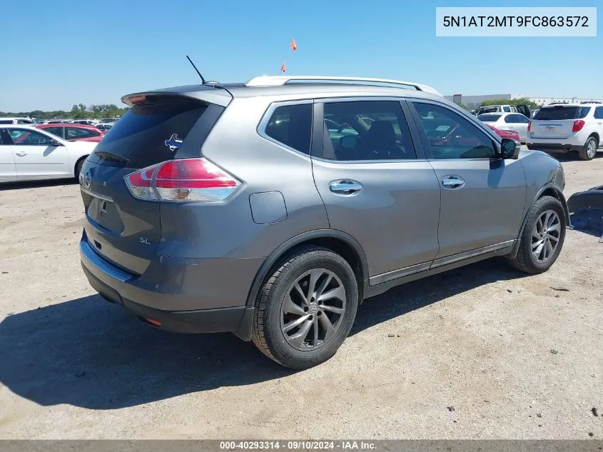 2015 Nissan Rogue Sl VIN: 5N1AT2MT9FC863572 Lot: 40293314