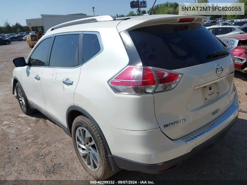 2015 Nissan Rogue S/Sl/Sv VIN: 5N1AT2MT5FC820055 Lot: 40299332