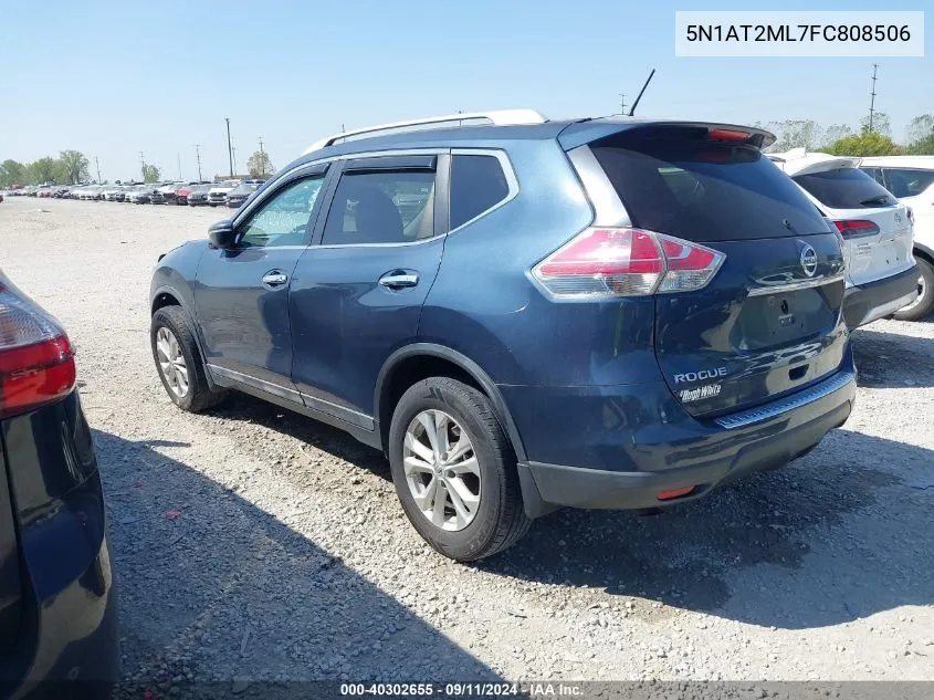 5N1AT2ML7FC808506 2015 Nissan Rogue S/Sl/Sv