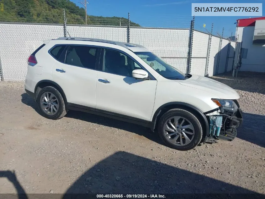 2015 Nissan Rogue Sl VIN: 5N1AT2MV4FC776292 Lot: 40320665