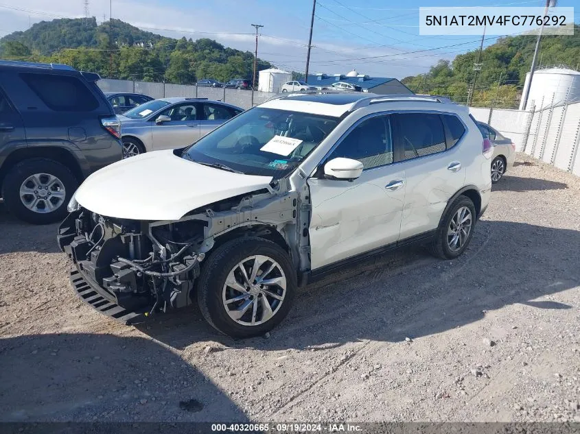 2015 Nissan Rogue Sl VIN: 5N1AT2MV4FC776292 Lot: 40320665