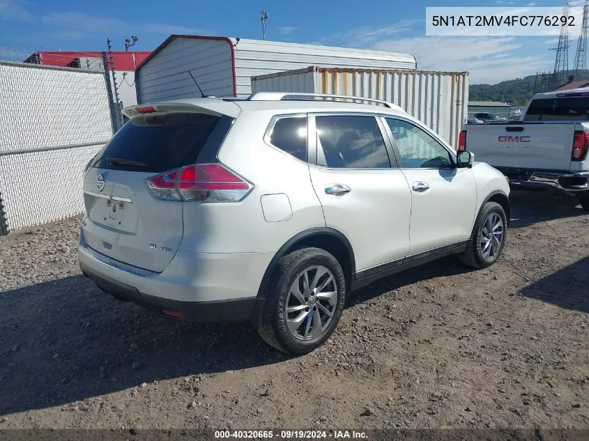 2015 Nissan Rogue Sl VIN: 5N1AT2MV4FC776292 Lot: 40320665