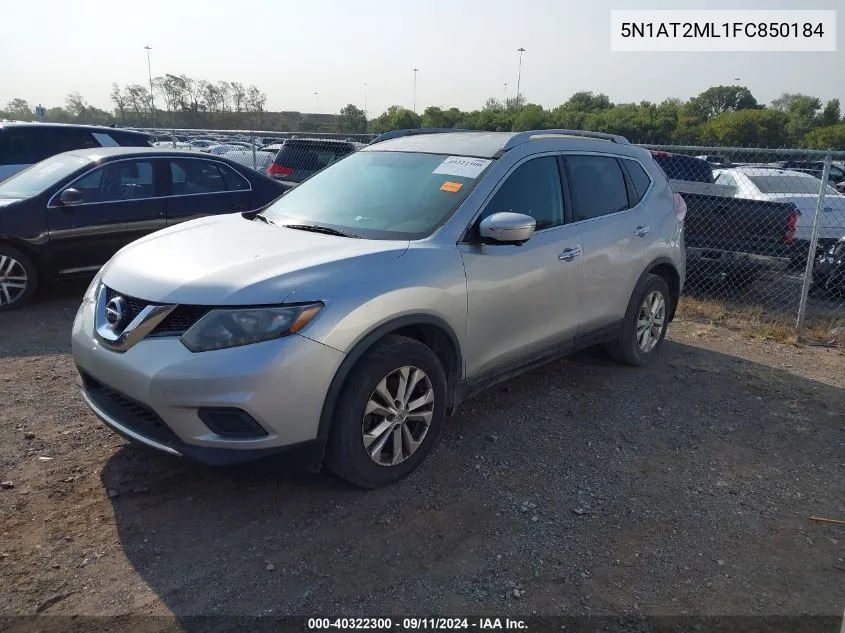 2015 Nissan Rogue Sv VIN: 5N1AT2ML1FC850184 Lot: 40322300