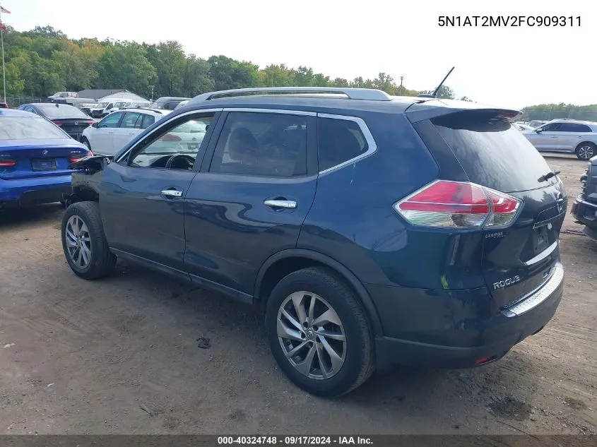 2015 Nissan Rogue Sl VIN: 5N1AT2MV2FC909311 Lot: 40324748